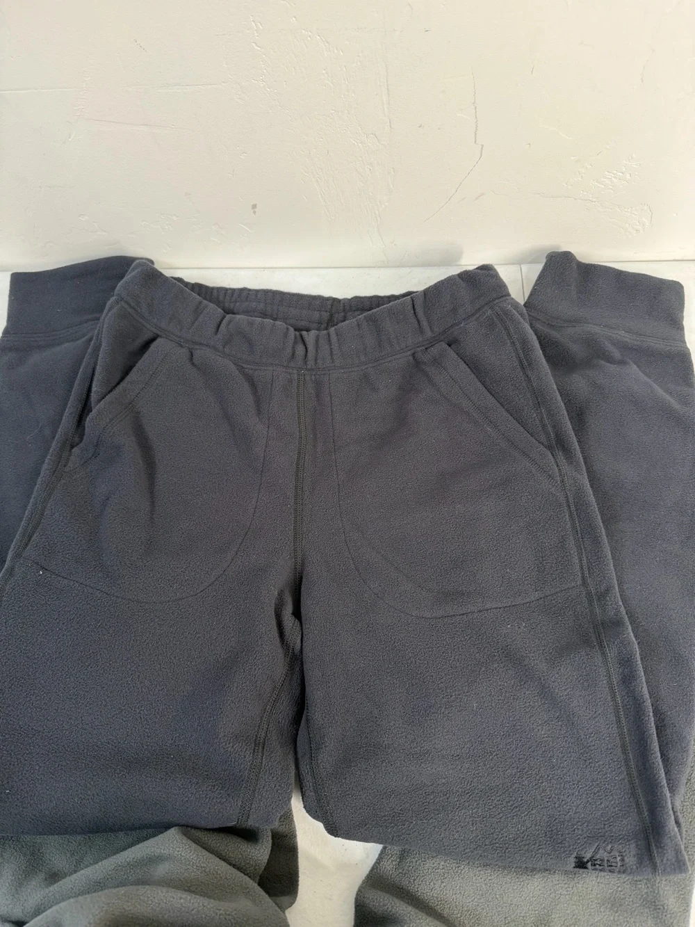 REI Co op Lot of 3 Fleece Jogger Pants Gray Pull On Sweatpants Pockets XS, M, L